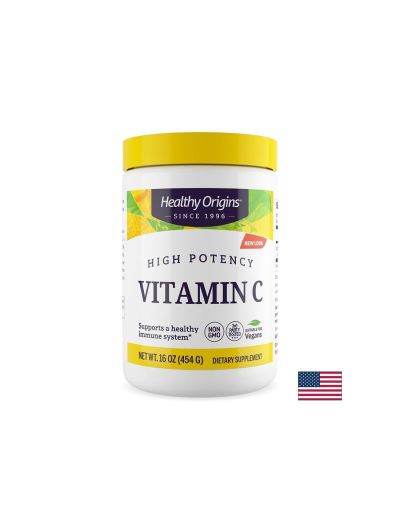 Витамин Ц 1000 на прах 454 гр, 454 дози Healthy Origins | Vitamin C powder