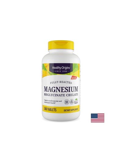Магнезий бисглицинат хелат 100 мг х 360 таблетки Healthy Origins | Magnesium bisglycinate