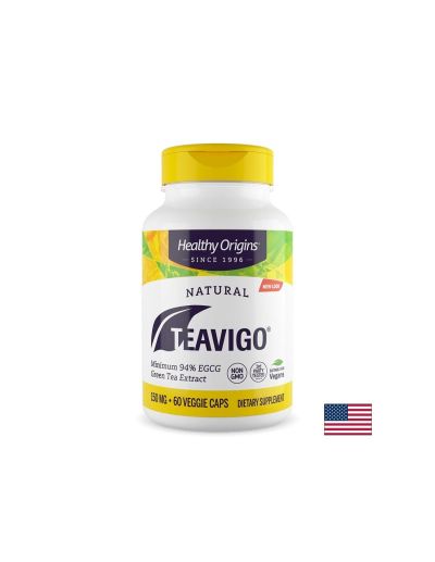 Зелен чай екстракт Teavigo ® 150 мг х 60 капсули Healthy Origins | Green Tea
