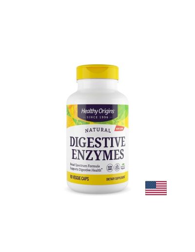 Храносмилателни ензими комплекс 1200 мг х 90 капсули Healthy Origins | Digestive enzymes