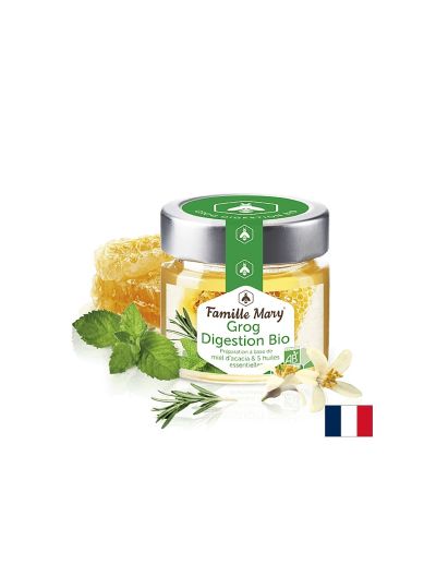 Грог за добро храносмилане с акациев мед и етерични масла х 100 гр Famille Mary