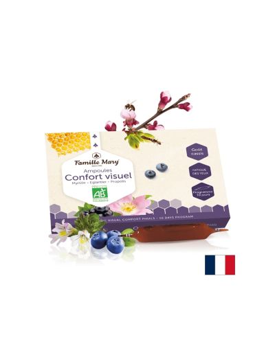 Ампули за добро зрение х 10 флакона за пиене Famillie Mary | Ampoules Confort visuel