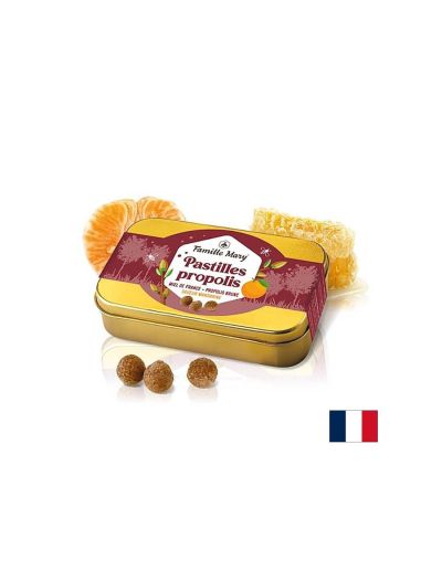 Пастили за гърло с прополис и вкус на мандарина х 60 гр Famille Mary