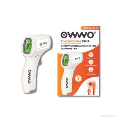 Инфрачервен безконтактен термометър ОВВО Термокеър BESTAMED | OWWO Thermometer