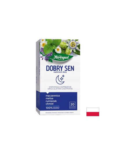 Билков чай при безсъние с маточина, лайка и пасифлора х 20 филтъра HERBAPOL