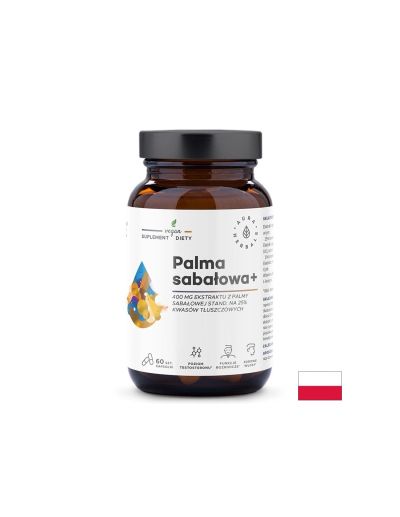 Сао Палмето 400 мг + Коприва + Мака х 60 капсули Aura Herbals | Saw palmetto, Nettle & Maca