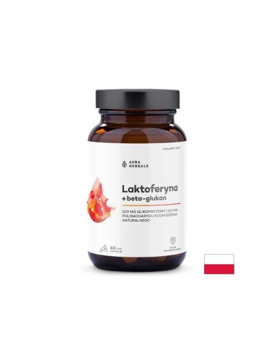 Бета глюкани + Лактоферин + Витамин Ц х 60 капсули Aura Herbals