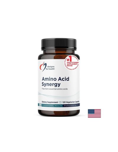 Формула с есенциални аминокиселини и БЦАА х 120 капсули Designs For Health | Amino Acid Synergy EAA & BCAA