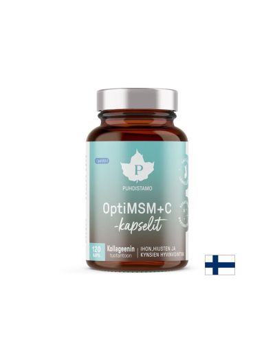 Органична сяра OptiMSM + Витамин Ц и Молибден х 120 капсули PUDHISTAMO | MSM, Vitamin C & Molybdenum