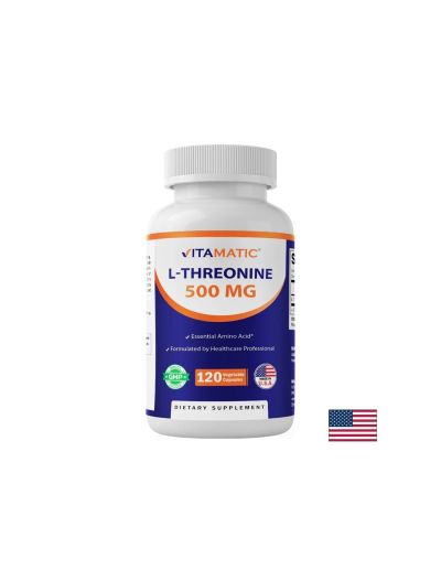 Л-треонин 500 мг х 120 капсули VITAMATIC  | L-Threonine