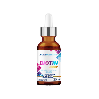Биотин на капки 2500 мкг х 30 мл AllNutrition | Biotin Drops
