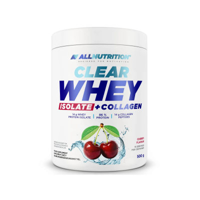 Суроватъчен протеин изолат + колаген на прах 500 гр Allnutrition | Clear Whey Isolate + Collagen