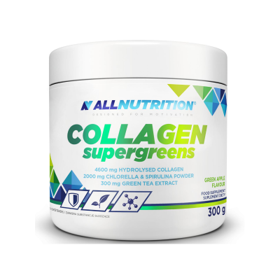 Колаген + зелени храни, куркума и ашваганда х 300 гр Allnutrition | Collagen Supergreens