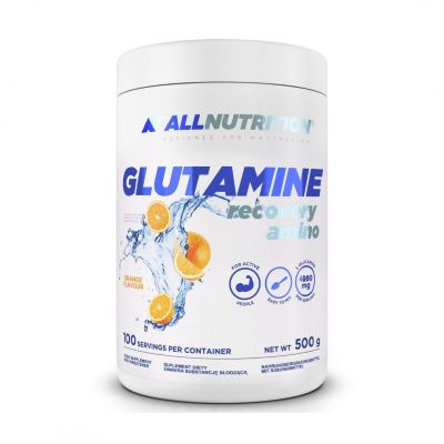 Глутамин + таурин + Витамин Ц х 500 гр Allnutrition | Glutamine Recovery Amino