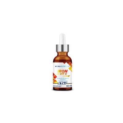 Желязо 14 мг + Витамин Ц на капки х 30 мл Allnutrition | Iron + Vitamin C Drops