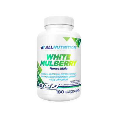 Бяла черница екстракт от листа х 180 капсули Allnutrition | White Mulberry
