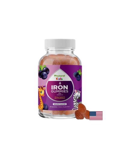 Желязо + Витамин Ц и Б-комплекс за деца х 60 желирани таблетки Nature's Craft | Iron + Vitamin V & B-Complex