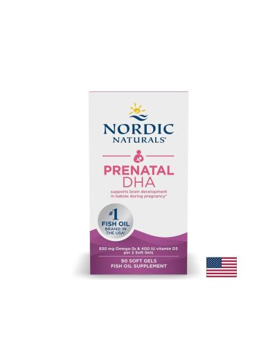 Омега 3 + Витамин Д3 за бременни и кърмещи 415 мг х 180 капсули Nordic Naturals | Omega 3 & Vitamin D3
