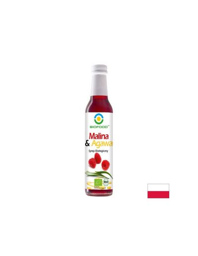 Био сироп от малини и агаве х 250 мл BIOFOOD | Raspberry & Agave organic syrup