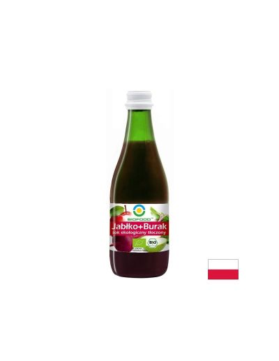 Био сок от ябълки и цвекло х 300 мл BIOFOOD | Beet root & apple juice