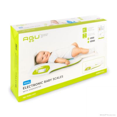 АГУ WALLY Смарт бебешка везна с ръстомер| AGU Smart baby scale WALLY 