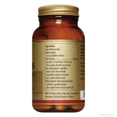 БЕТА ГЛЮКАНИ Натурален имуностимулатор х 60 таблетки СОЛГАР | BETA GLUCANS SOLGAR