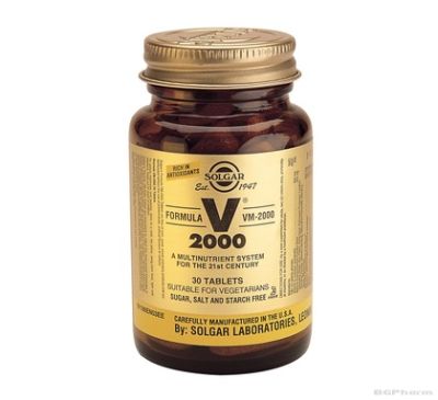 ФОРМУЛА VM 2000 Мултивитамини х 30 таблетки СОЛГАР | SOLGAR