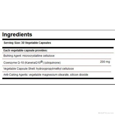 КОЕНЗИМ Q-10 200мг 30 капсули СОЛГАР | COENZYME Q10 SOLGAR
