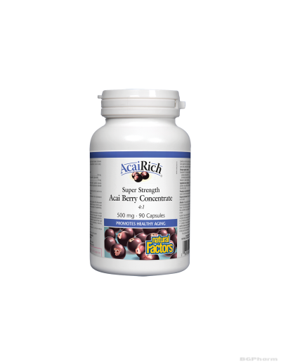 AcaiRich® Акай бери 500 mg x 90 капсули Natural Factors 