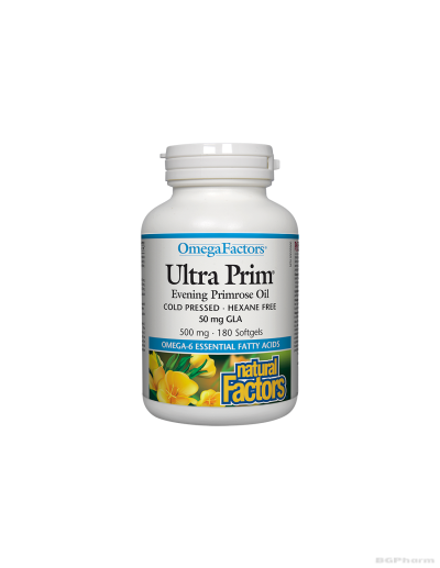 Ultra Prim® Масло от Вечерна иглика 500мг х 180 капсули Natural Factors