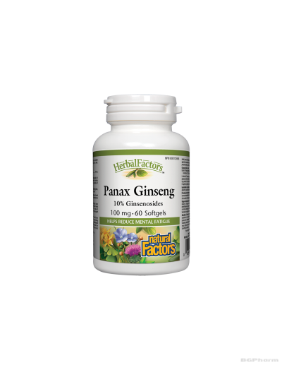 Корейски женшен 100мг x 60 капсули Natural Factors | Panax Ginseng 