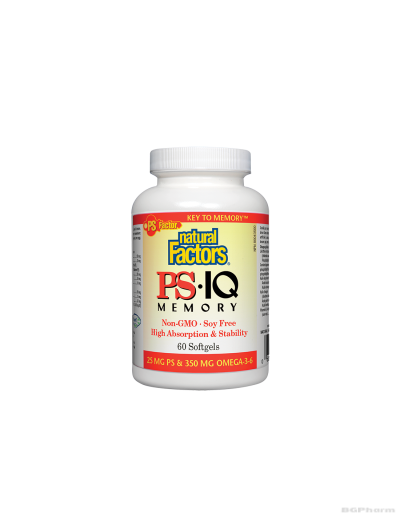 PS IQ Memory - Формула за памет и концентрация 60 капсули Natural Factors