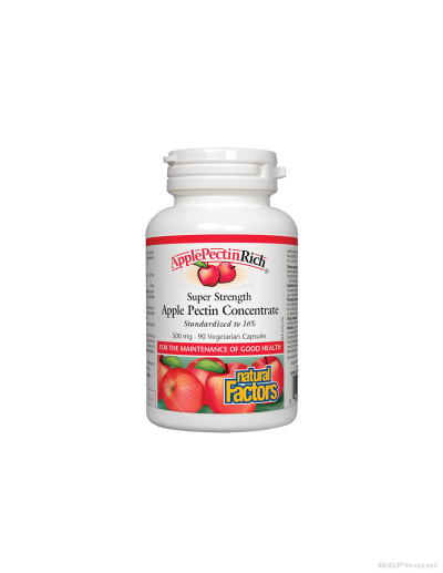 Ябълков пектин Супер концентрат 500мг 90 капсули Natural Factors |Apple Pectin