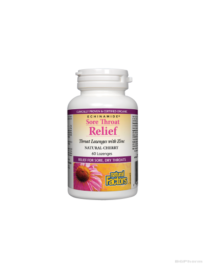 Echinamide® Таблетки за смучене с Ехинацея, Черен бъз, Цинк и Витамин Ц Natural Factors