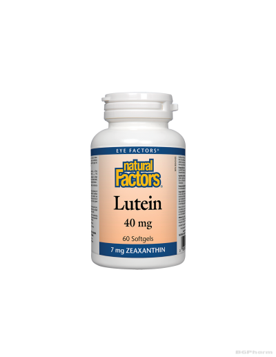 Лутеин 40мг + Зеаксантин 7мг х 60 капсули Natural Factors | Lutein & Zeaxanthin