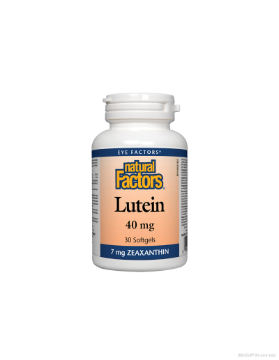 Лутеин 40мг + Зеаксантин 7мг х 30 капсули Natural Factors | Lutein & Zeaxanthin