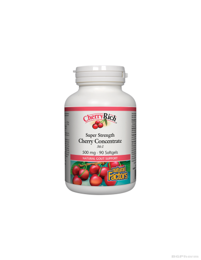 Череша супер концентрат  500мг 90 капсули Natural Factors | CherryRich Tart Cherry