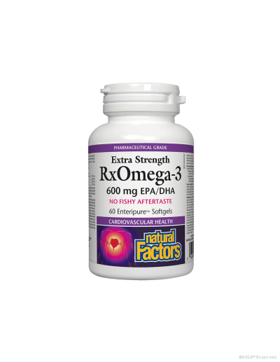 RxOmega-3 Рибено масло 1170мг (600мг EPA/DHA) х 60 капсули Natural Factors