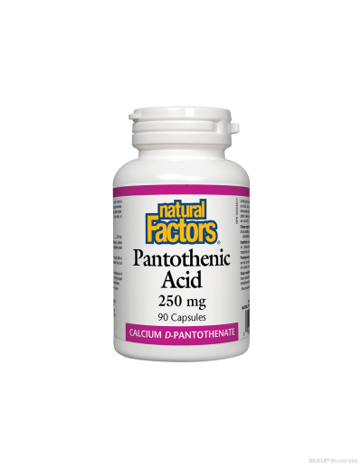 Пантотенова киселина (Витамин Б5) 250мг 90 капсули Natural Factors | Pantothenic Acid