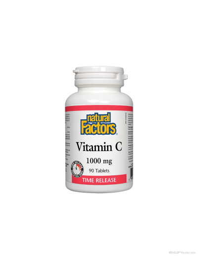 Витамин Ц 1000мг + Биофлавони х 90 таблетки с удължено освобождаване Natural Factors