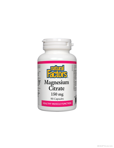 Магнезий (цитрат) 150мг х 90 капсули Natural Factors | Magnesium Citrate