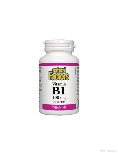 Витамин Б1 (тиамин) 100мг х 90 таблетки Natural Factors | Vitamin B1