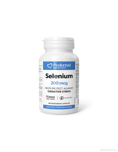 Селен (L-селенометионин) х 200мг х 60 капсули Preferred Nutrition