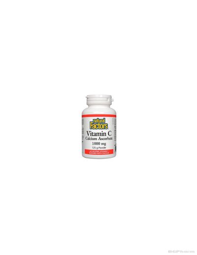 Витамин Ц (калциев аскорбат) 1000мг х 125гр пудра/ 250 дози Natural Factors |Vitamin C 