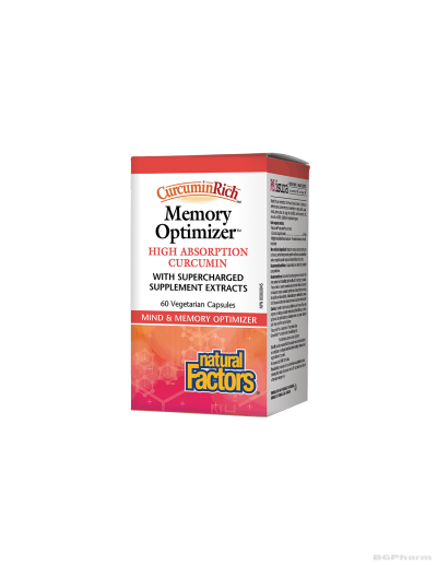 Memory Optimizer Формула за памет и концентрация x 60 Natural Factors | CurcuminRich