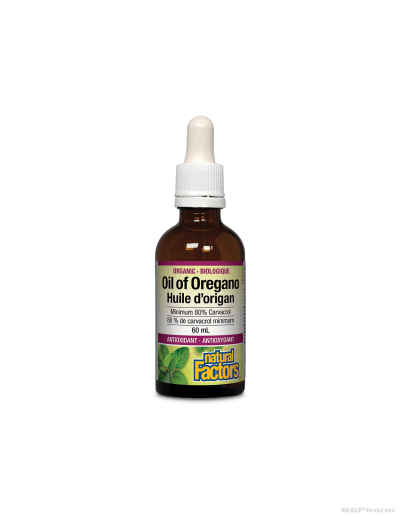 Масло от риган 30мг х 60 ml/ 375 дози Natural Factors | Oil Оf Oregano Organic