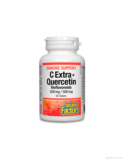 Витамин Ц 500мг + Кверцетин 500мг х 60 таблетки Natural Factors | Immune Support