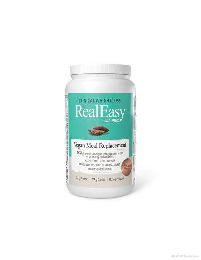 Real Easy + PGX  - шейк с грахов протеин и фибри 855гр прах (шоколад) Natural Factors