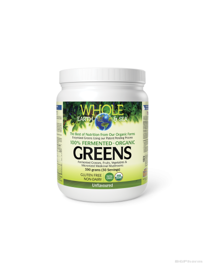 Whole Earth & Sea Ферментирали органик растителни храни х 390гр пудра (неовкусен) Natural Factors