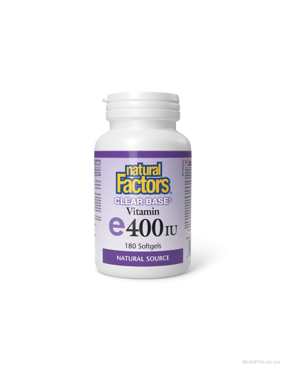 Витамин E 400IU х 180 софтгел капсули Natural Factors | Clear Base Vitamin E